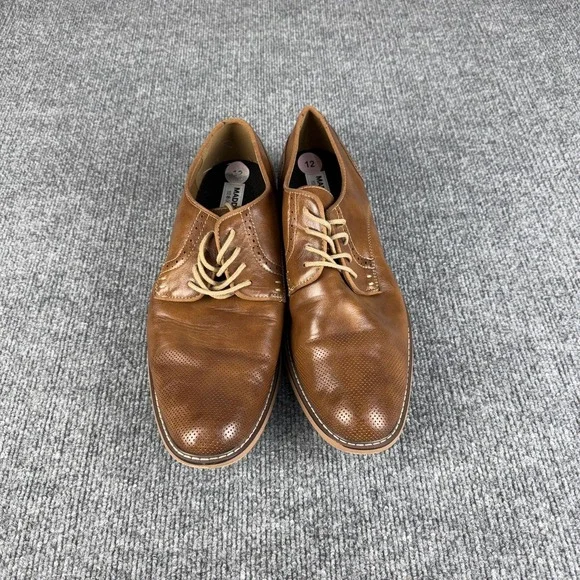 Madden Shoes Mens‎ Size 12 Brown Ortholite Cap Toe Derby Dress Comfort Oxford