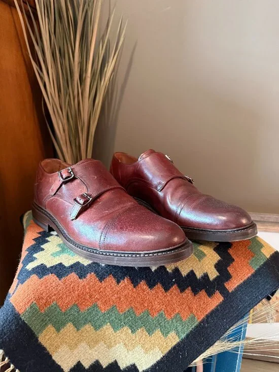 Men's Frye Double Monk Strap Shoes 9