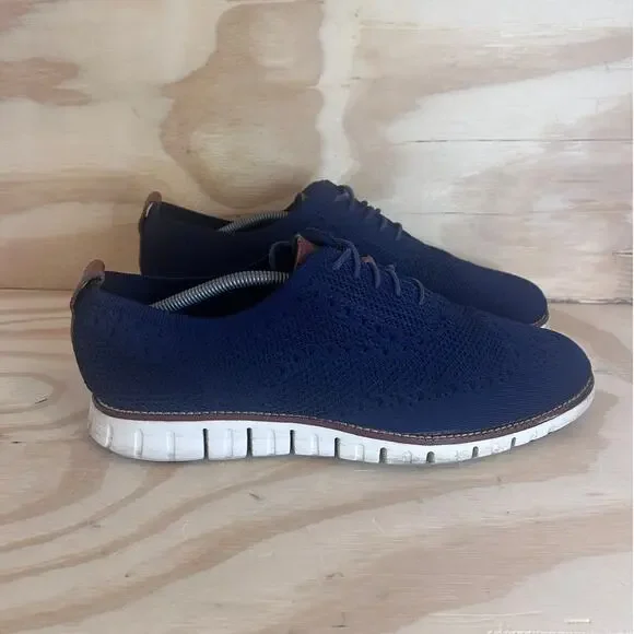 Cole Haan - ZeroGrand Wingtip - Dress Shoes - Blue - Men's - 11.5M - C24947