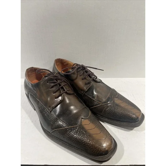 ANTONIO CERRELLI ELITE‎ LACE-UP DRESS SHOES MEN'S SIZE 9.5