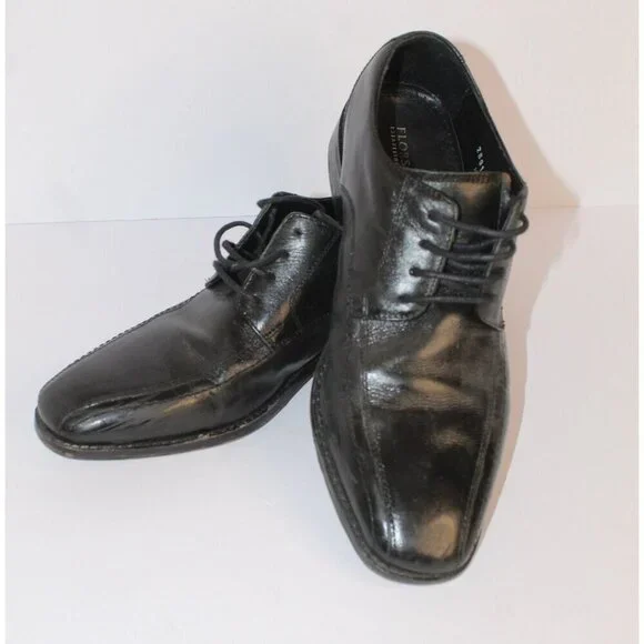 Florsheim Dress‎ Shoes Men's 7.5D Black Leather Classic Lace Up Modern Y2K 14139