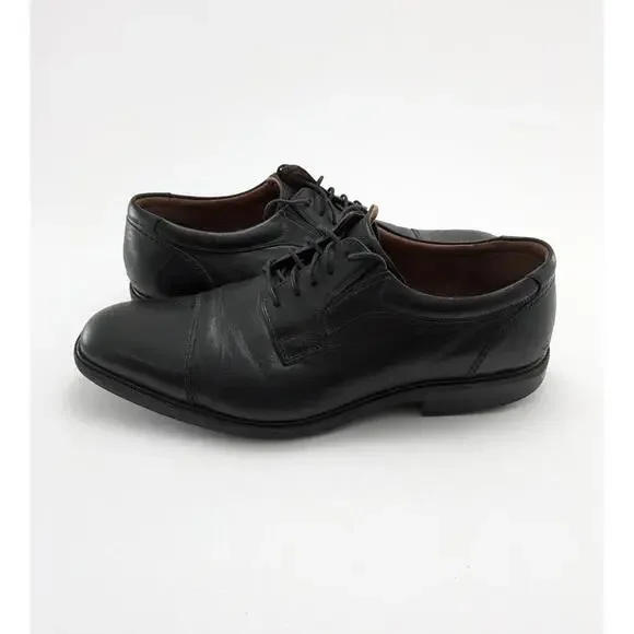 Mens‎ Johnston & Murphy Waterproof Sheepskin Black Dress Shoes 20-8751 Size 13