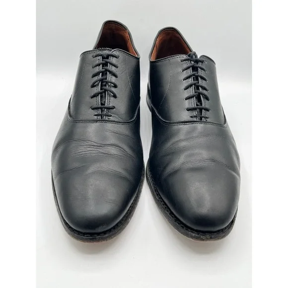 Allen Edmonds Carlyle Men Black Leather Plain Toe Oxford Dress Shoes 8830 Sz 13D