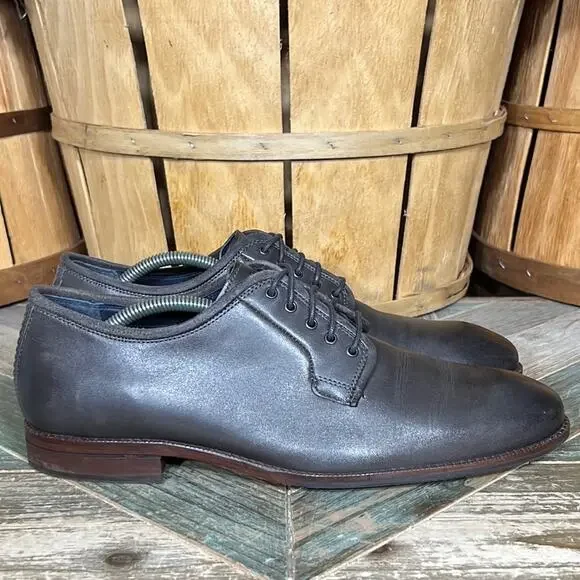 Cole Haan Warner Grand Postman Burnished Gray Leather Oxfords Shoes Mens 9.5