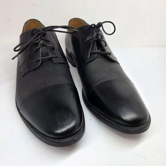 Florsheim 11879 Matera II Mens Black Leather Cap Toe Derbys Size US 12 D