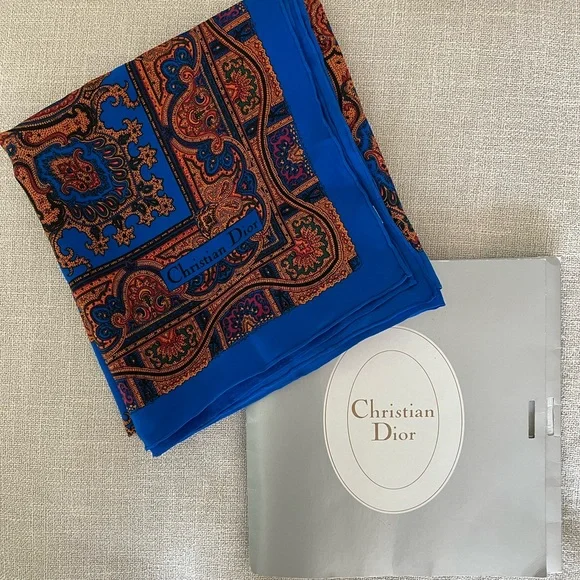 Christian Dior Silk Square Scarf