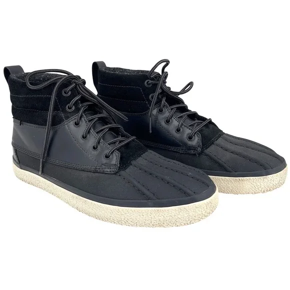 Vans Sk8-Hi Del‎ Pato MTE Mens Duck Boot Black Leather Suede All Weather 11