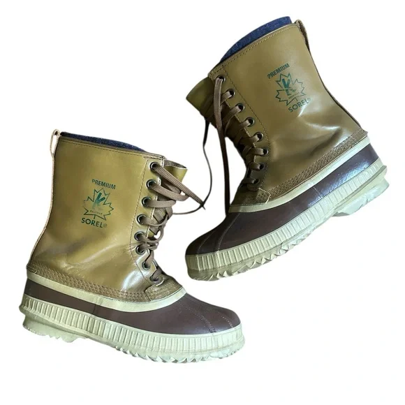 Vintage Sorel Kaufman Brown and‎ Tan Boots