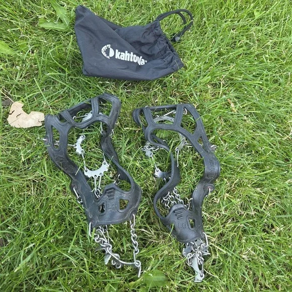 Kahtoola MICROspikes -snow, ice, trail hiking crampons - RED, LARGE