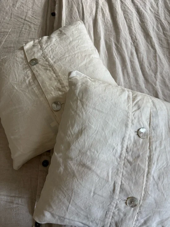 2 Pottery Barn Linen Pillows