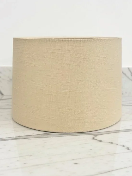 Flax Linen Drum Lamp Shade