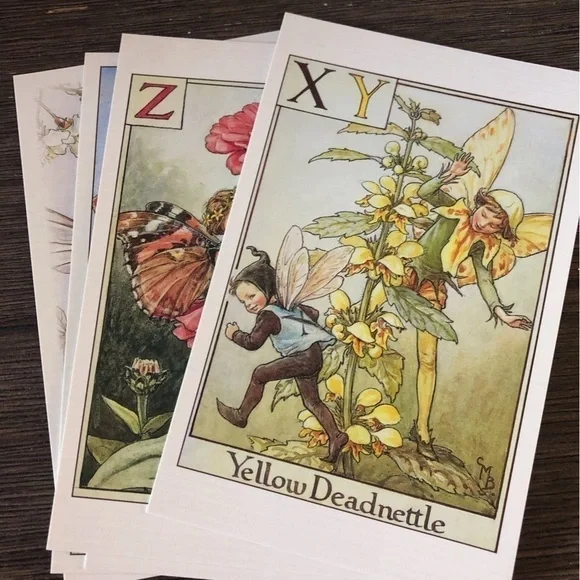Garden Flower Fairies by: Cicely Mary Barker postcard set #13