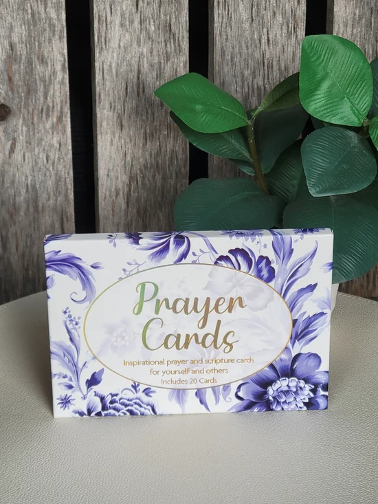 Prayer Cards - Purple Floral Inspirational Scripture Cards