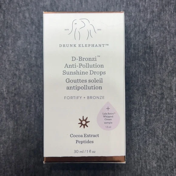 Drunk Elephant D Bronzi Anti Pollution Sunshine Drops NEW FULL SZ & LALA
