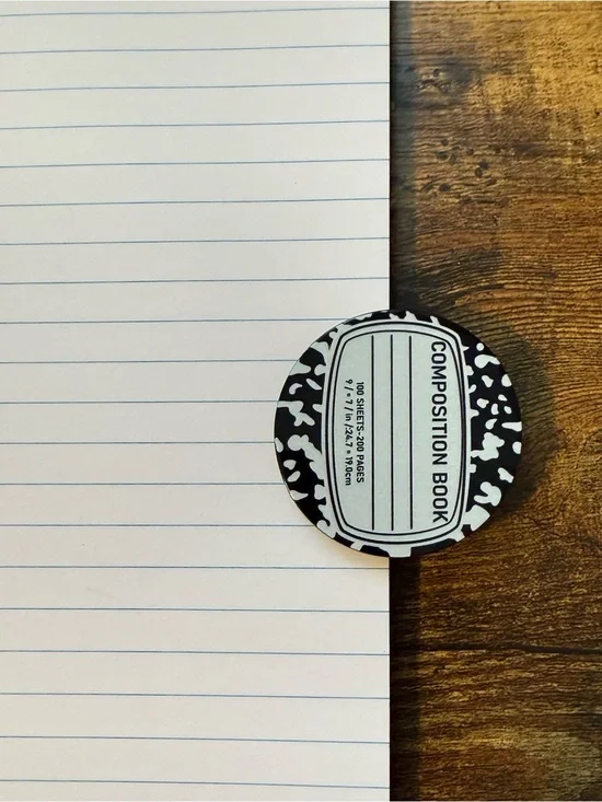 Composition Notebook Double Sided Clip