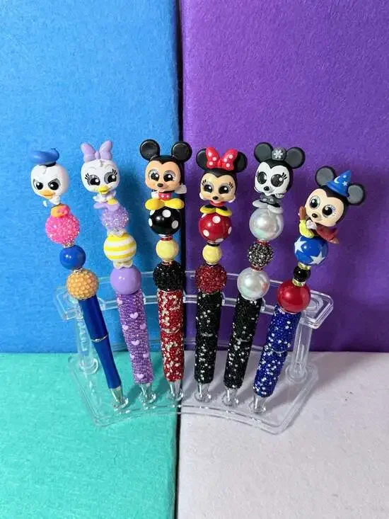 Disney Doorable Handmade Beaded Pens - Custom Made By The Enchanted Hoosier