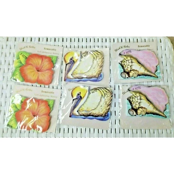 Stick'N Notes self-adhesive notes set of 6 packs, 3 different designes New