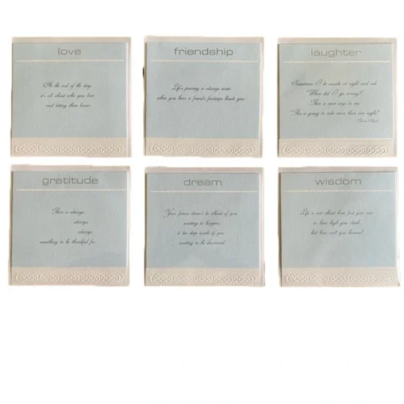 Set of 6 Celtic “Thoughts from the Heart” cards.                   NWOT