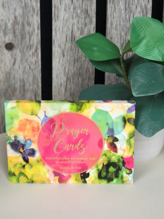 Prayer Cards - Floral Pink and Green Inspiration Set