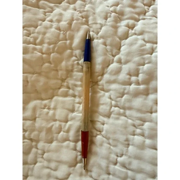 Vintage Double Ended Mechanical Pencil Red Blue Two Tone Collectible