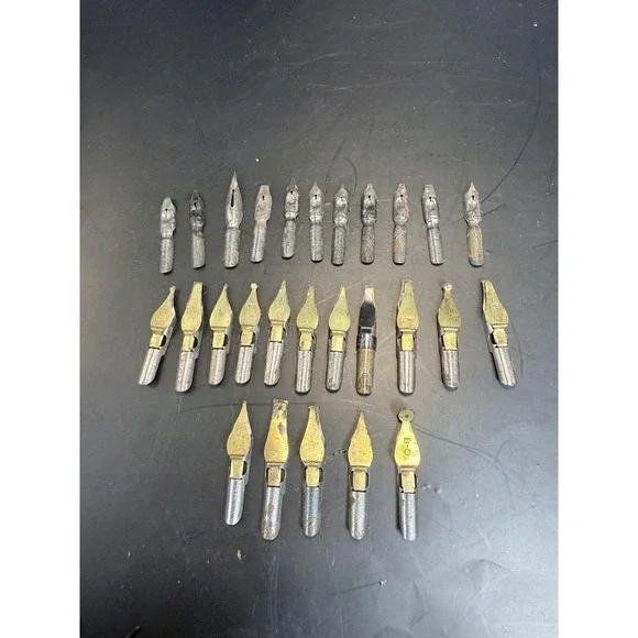Vintage Calligraphy Pen Nibs Lot Speedball Hunt Ross F George