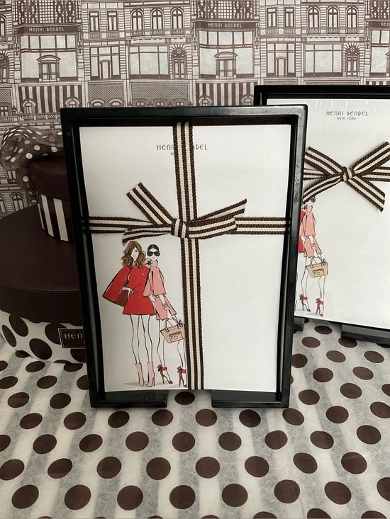 Henri Bendel Notepad Holder + Notepad with Designs by Megan Hess