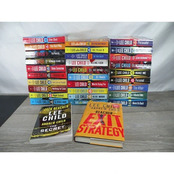 Lee Child Jack Reacher Book Lot Collection - 31 Novels - Mixed Formats