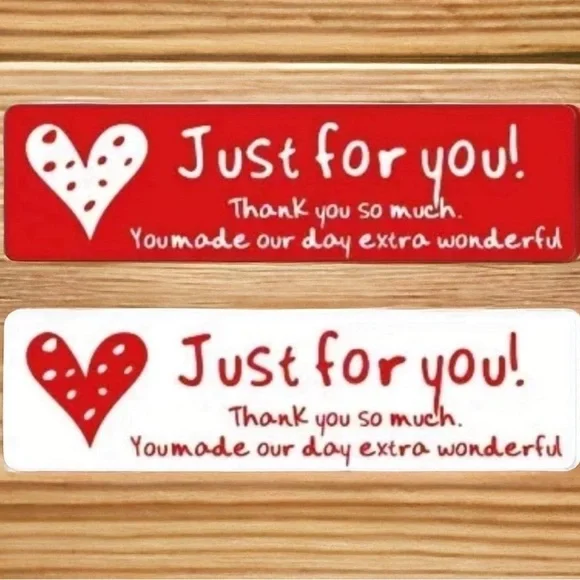 40 Just For You Label Stickers