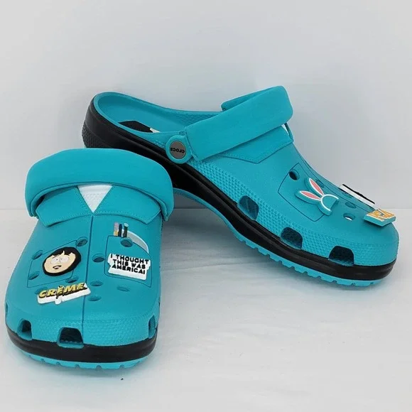 NWOT Crocs South Park Randy Marsh Classic Clog Turquoise Mens Blue Size 13