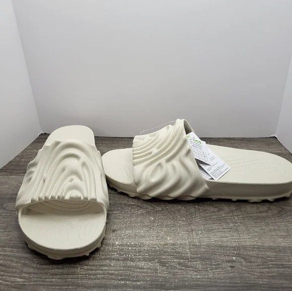 Salehe Bembury x Crocs The Pollex Slide Size 13 Mens Cream Recovery Sandals New