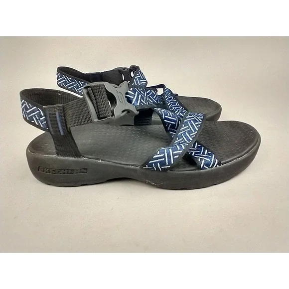 Skechers On the GO 400 Mens Sport Sandals Navy‎ Blue Geometric SN 51569 Size 9