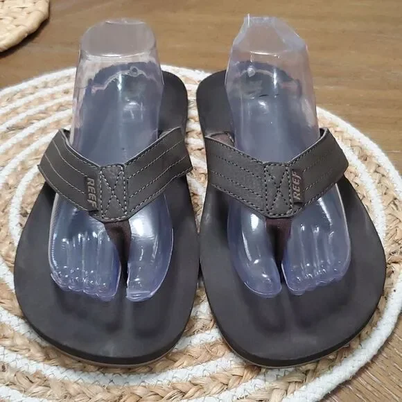 Reef Men’s Size 13, Reef Brown Flip Flops, With Bottle Opener