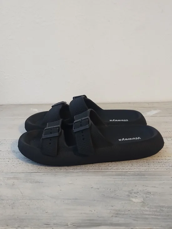 Weweya Cloud Sandals for  Men - Pillow Slippers - Double Buckle Adjusta size 9