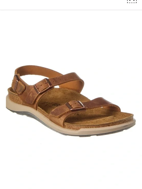 Birkenstock Sanora Oiled Leather Suede Adjustable Buckle Sandal size L11 M9