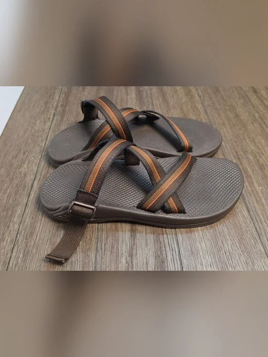 Men's Size 12 Chaco Z1 Classic Striped Sport Sandals Hiking Watee