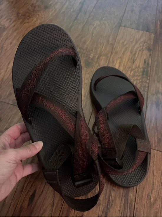 Chaco Men's Sandals - Brown and Black Straps 12/13