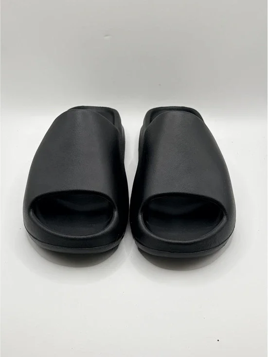 YEEZY YS-01 Black Slide Sandals with Ribbed Sole Size 13 US