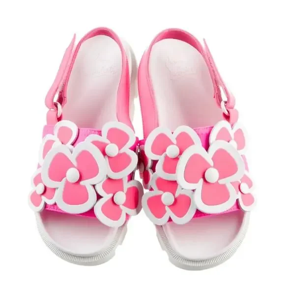 Christian louboutin kids floral euro  euro 34 (US size 3)