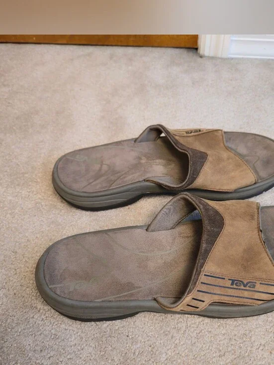 TEVA 1002120 JETTER MENS SIZE 11 SANDAL SHOES BROWN Langdon