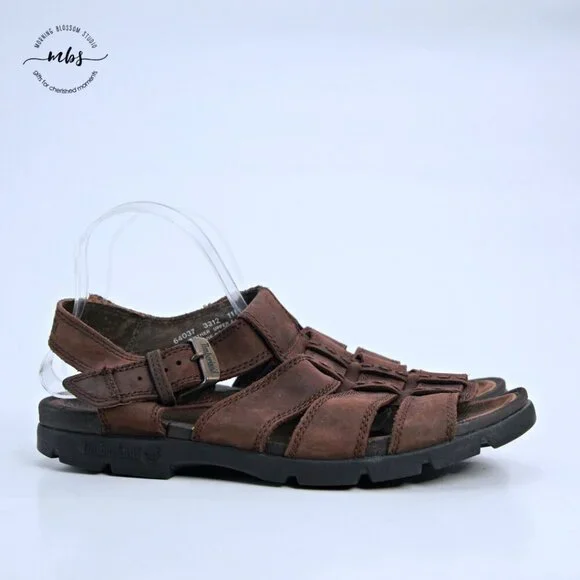 Timberland Leather Sandals‎ Brown Men 11