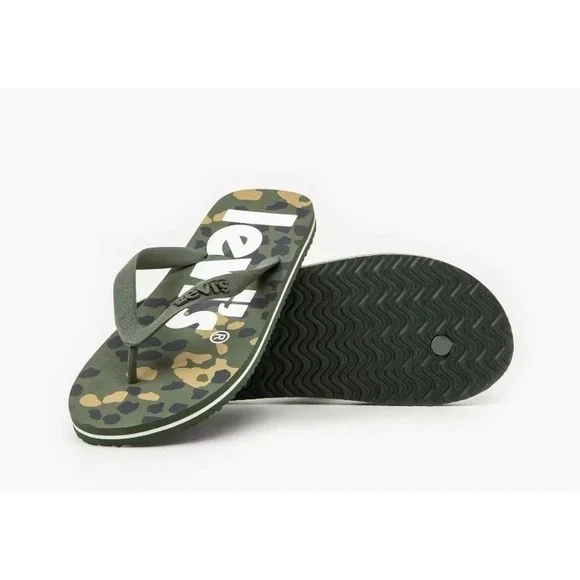 Levi's Men's Dixon Green Flip Flops‎ D6565-0010 Size 11.5