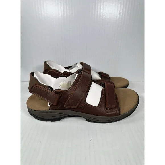 Size 10B Dunham St. Johnsbury Sport Sandals Men's Brown Leather Outdoor NEW