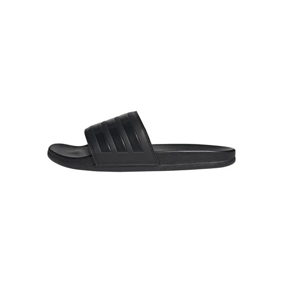 adidas Adilette Comfort Slides Men's Size 17 Core Black Cloudfoam Sandal NEW
