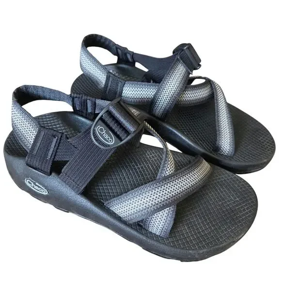 CHACO men's Z/1 classic sport hiking sandals size 7 split gray