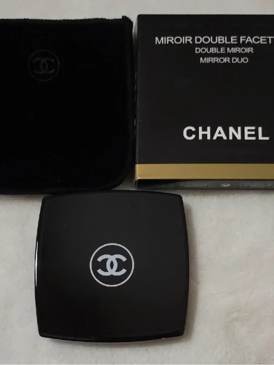 CHANEL Double Mirror Black
