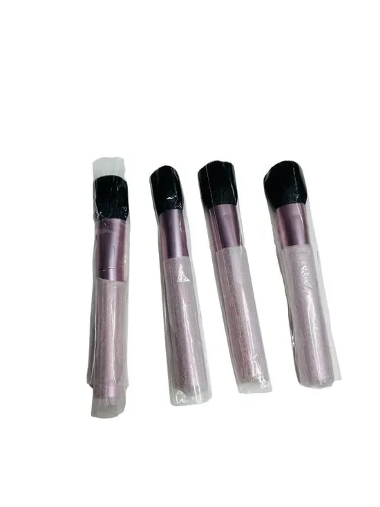 Mally Makeup Cosmetic Blush Brush Pink Bundle Set of 4 Beauty