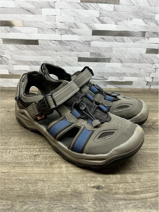 Teva Men's Omnium 2 Sandals, Gray/Blue US Size 10 (Style #1019180)