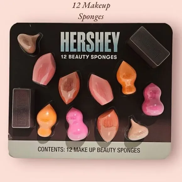 Hershey 12 Beauty Makeup Sponges