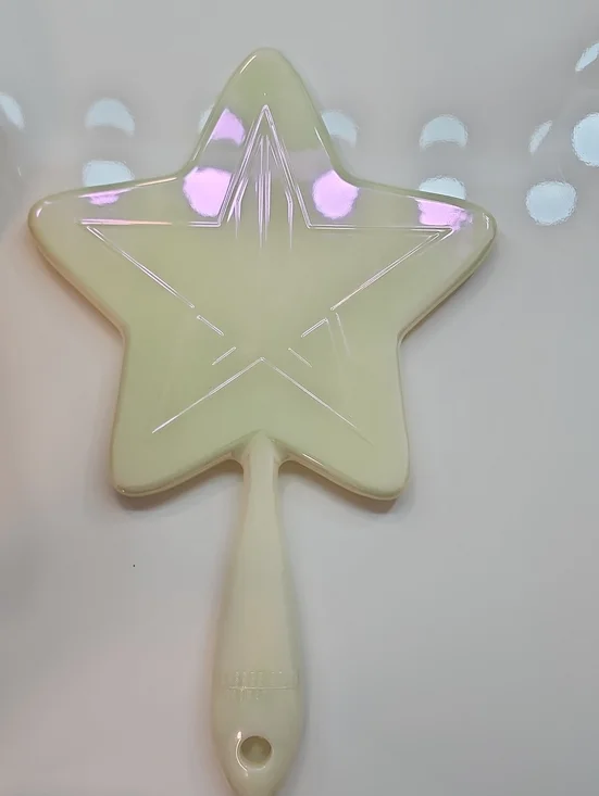 Jeffree Star Hand Mirror in Iridescent Pale Yellow