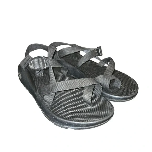 Chaco Z/2 Classic Sandals Mens Size 12 All Black Strappy Hiking Outdoor J105427